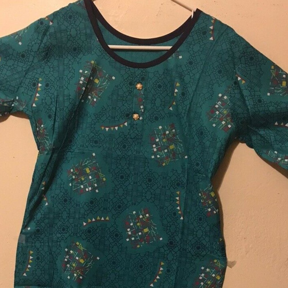 Indian kurti - dark blue with beautiful design